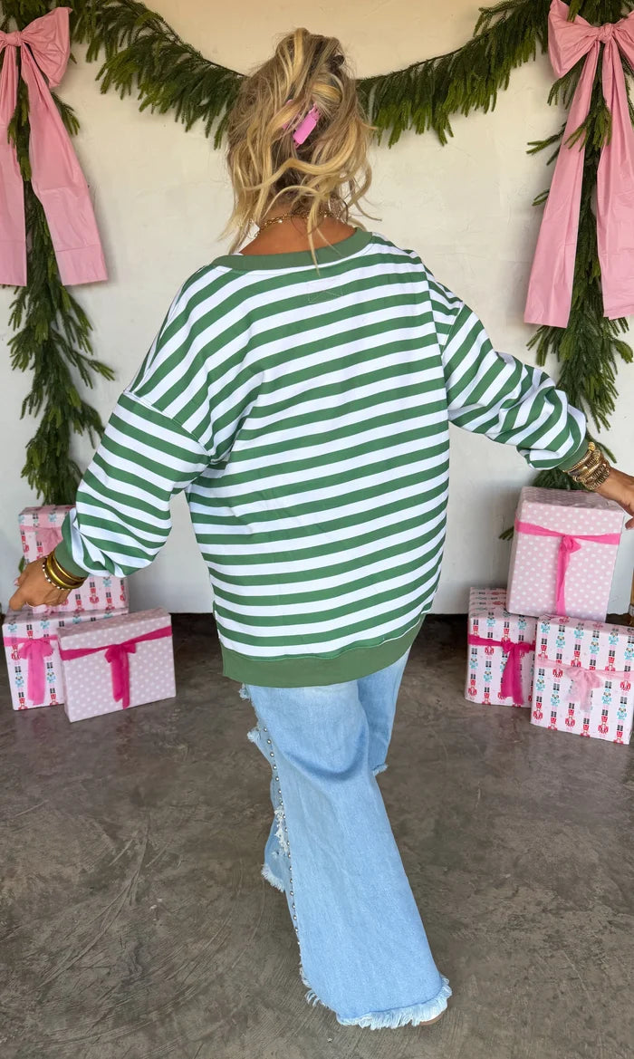 PREORDER: Jolly & Merry Oversized Pullover // ETA Oct - early Nov
