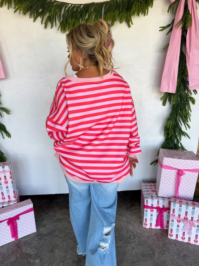 PREORDER: Jolly & Merry Oversized Pullover // ETA Oct - early Nov
