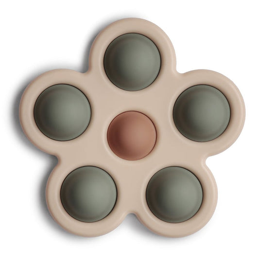 mushie - Press Toy - Flower - Dried Thyme/Natural/Shifting Sand