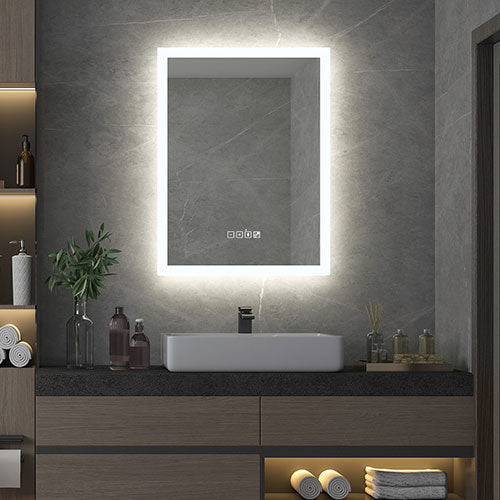Prior Creek Evanston 20″ x 28″ LED Mirror with Bluetooth Prior Creek Lighted Mirror Dongguan Jitai Electronic Technology Co.,