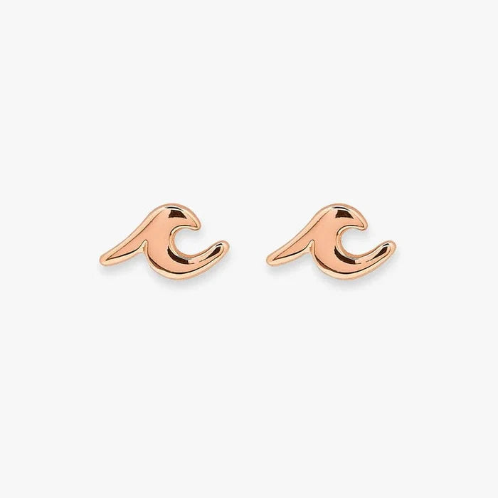 Pura Vida Wave Stud Earring