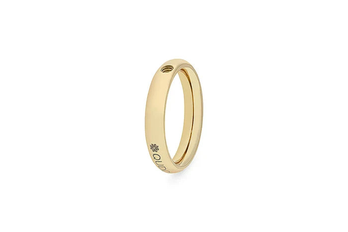 Qudo Interchangable Classic Gold Ring