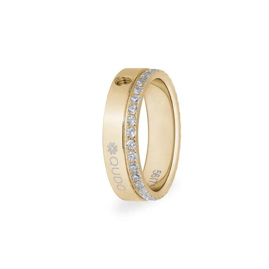 Qudo San Remo Basic Gold with Stone Band