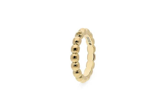 Qudo Veroli Basic Bubble Gold Ring