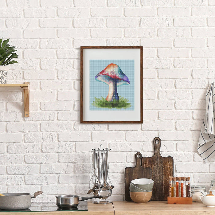 Rainbow Mushroom - Diamond Art Club DIY Kit