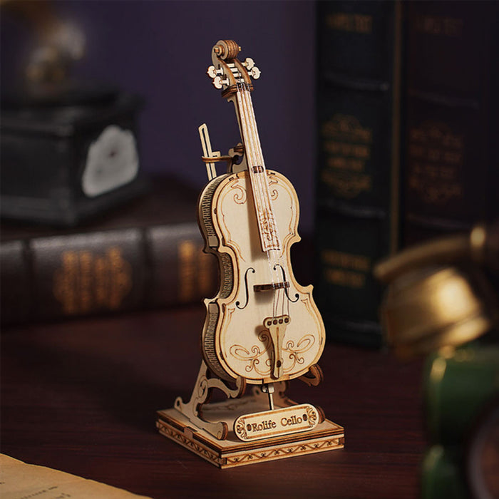Rolife Cello 3D Wooden Puzzle 58 Pce