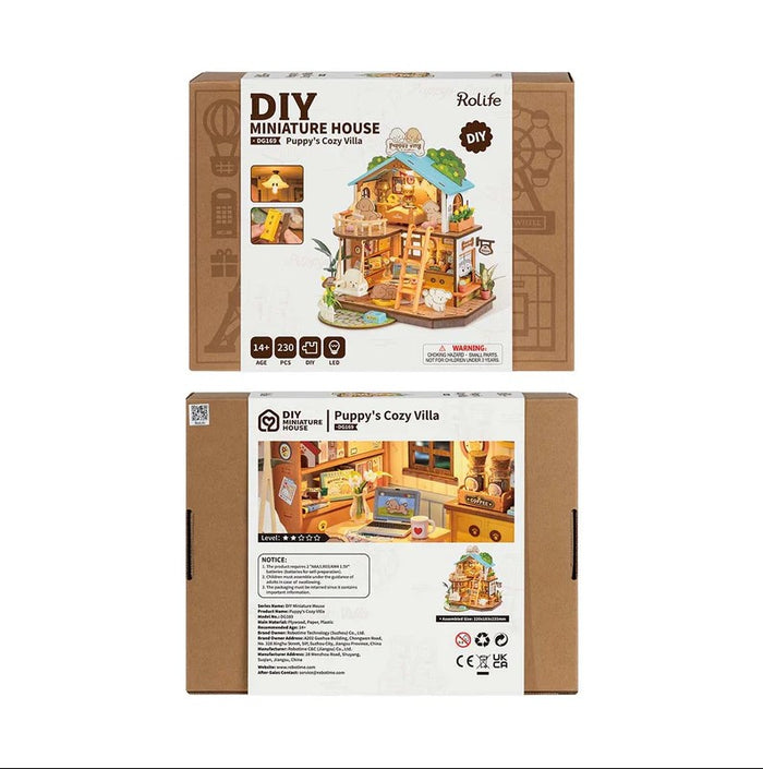 Rolife DIY Miniature House Puppy's Cozy Villa 230 Pce
