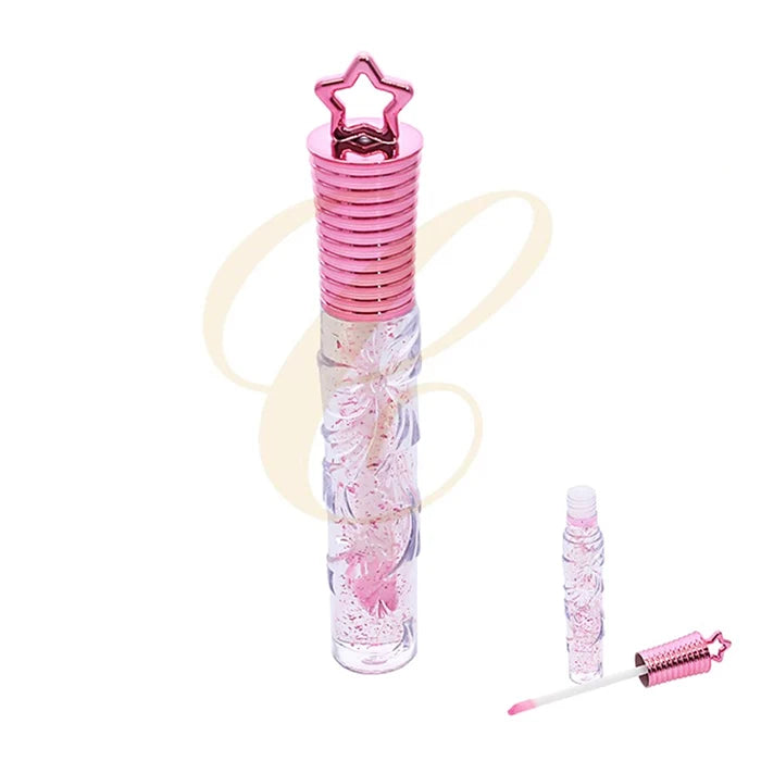 Romantic Rain Star Cap Glitter Lip Gloss - 24pc Display