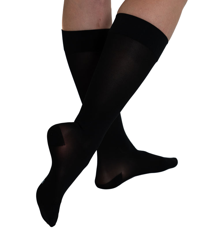 Royfa Sheer Knee High 30-40mmHg - Compression Level: Extra Firm 30-40 MmHg - Female - Knee