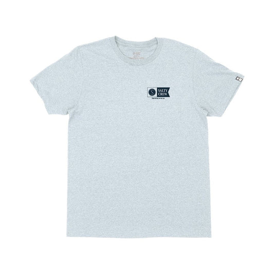 Salty Crew Alpha Standard SS Mens T Shirt - Light Blue Heather Mens T Shirt