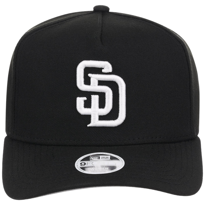 San Diego Padres Women's New Era 9FORTY Black A-Frame