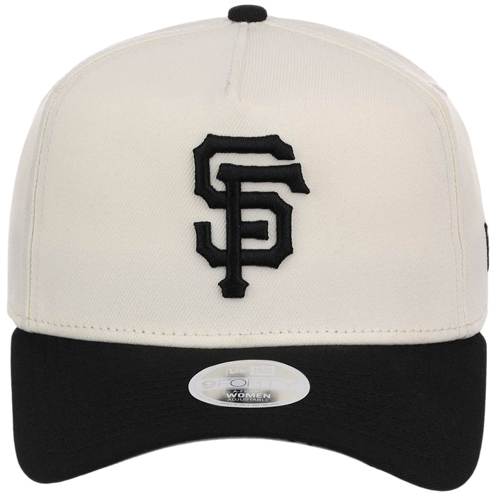 San Francisco Giants Women's New Era 9FORTY Chrome x Black A-Frame