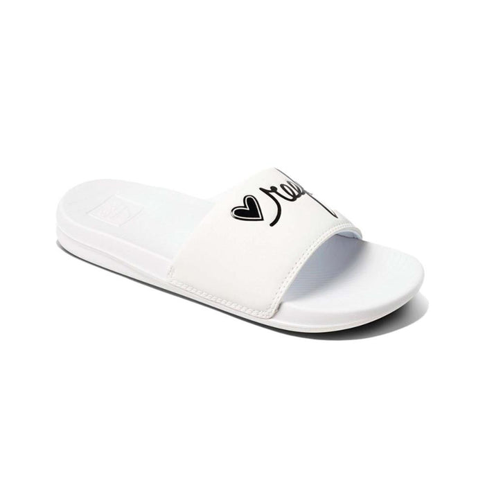 Sandalia Women One Slide White Black