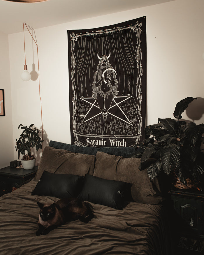 Satanic Witch Wall Tapestry