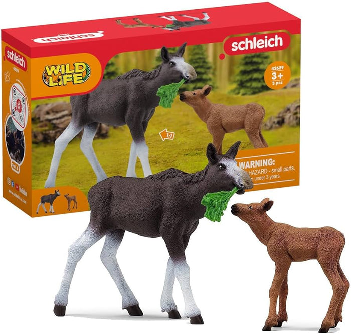 Schleich Wild Life Moose Family