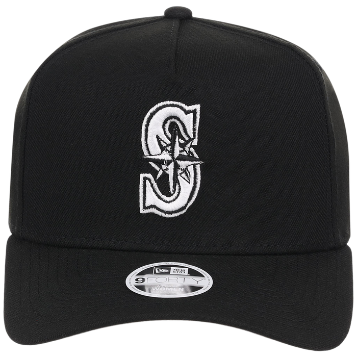 Seattle Mariners Women's New Era 9FORTY Black A-Frame