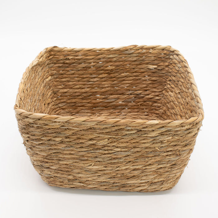 Set of 3 Natural Seagrass Square Baskets