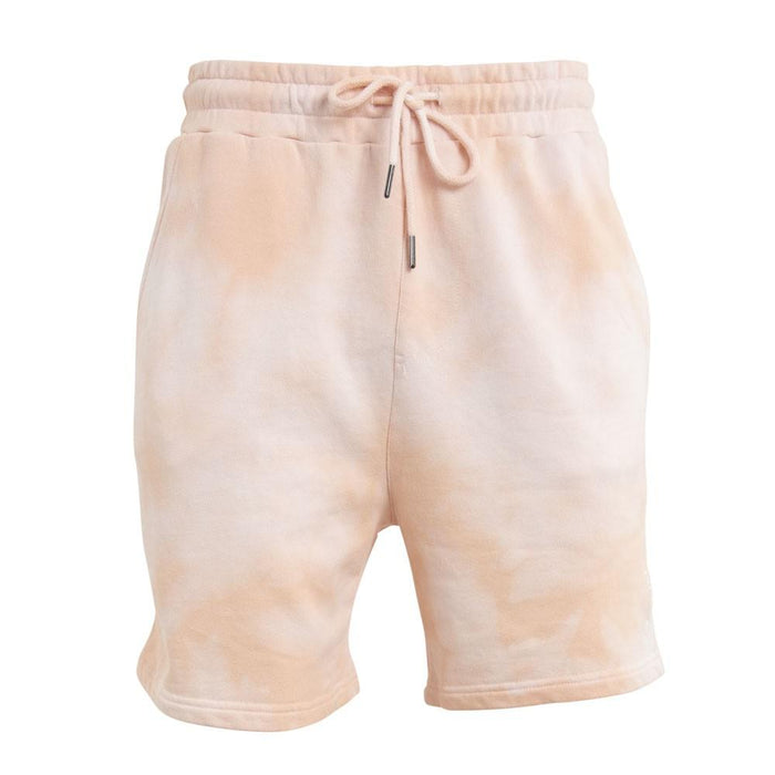 Short Men Tie Dye Pink White