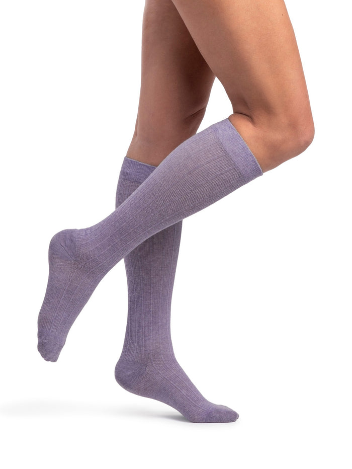 Sigvaris Women's Linen Ribbed Socks 20-30mmHg