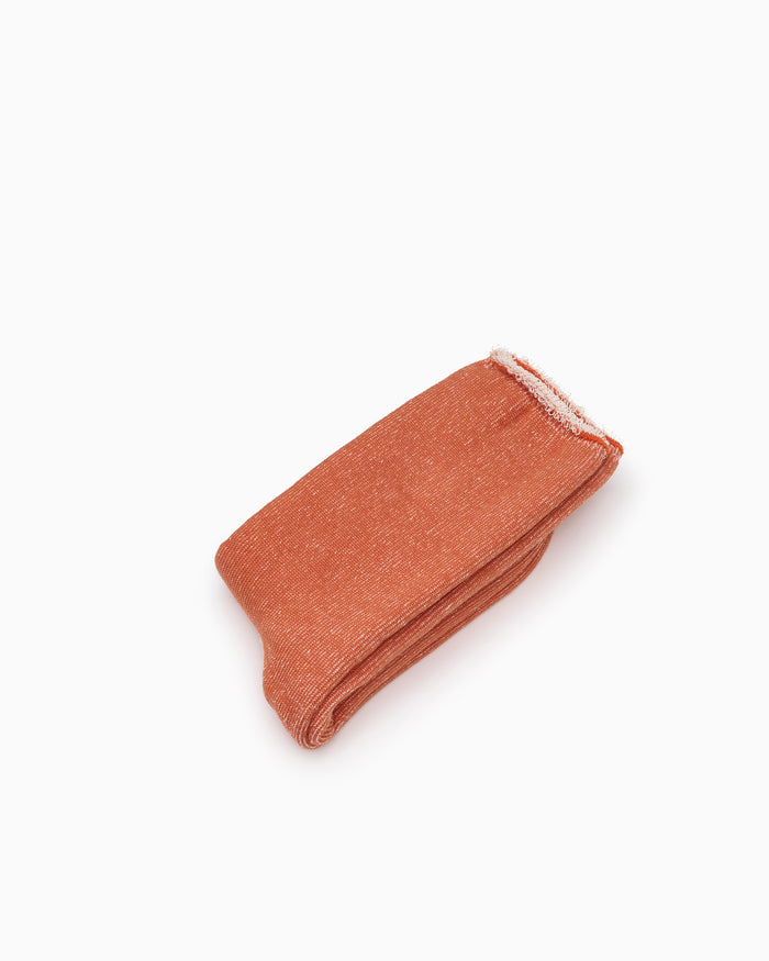 Silk Cotton Lounge Socks - Beer Amber