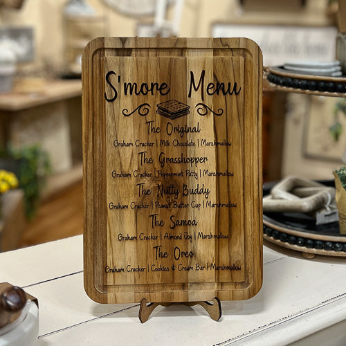 S'more Menu Cutting Board