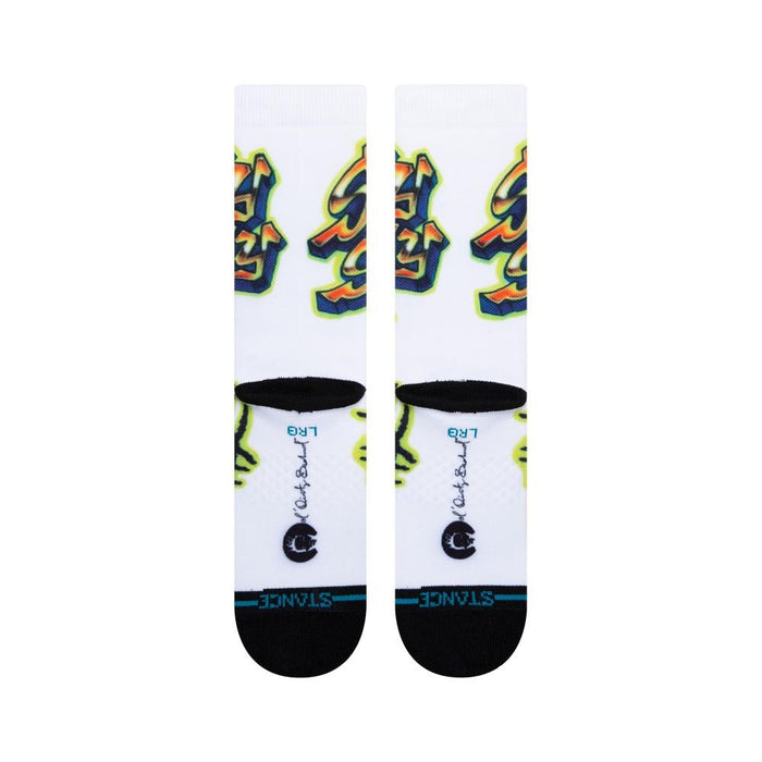 Stance Sock Shimmy Shimmy Ya White