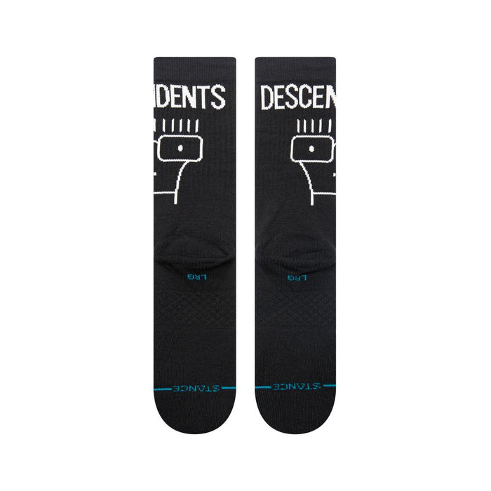 Stance Sock Unisex Descendents crew washed blk