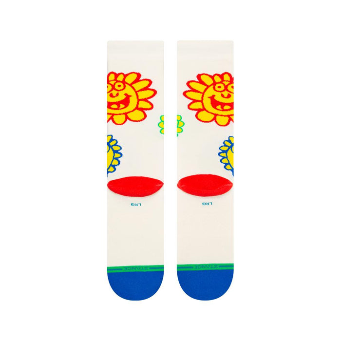 Stance Sock Unisex Happy fields off white