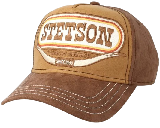 STETSON TRUCKERCAP BUFFALO HORN, BROWN