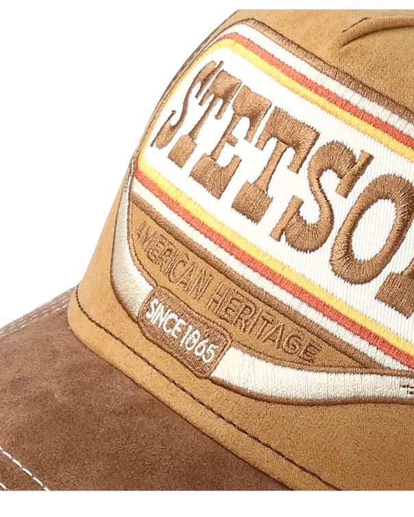 STETSON TRUCKERCAP BUFFALO HORN, BROWN