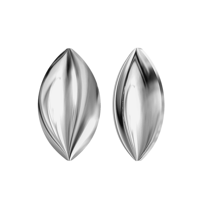 Swarovski Navette Cabochon 2208/4 - Light Chrome