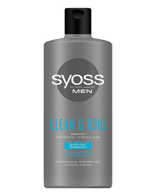 Syoss Men Clean & Cool Shampoo, 440ml
