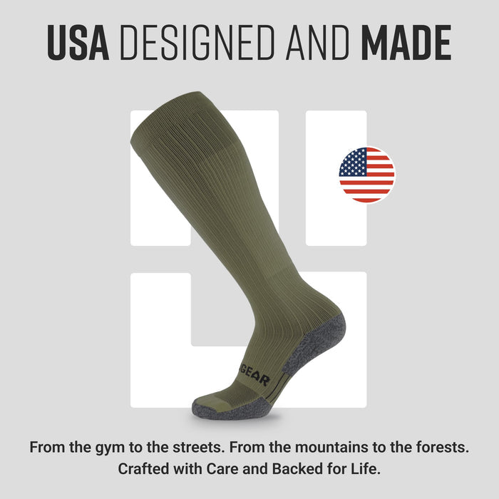 Tall Compression Socks Tactical Line (Olive Drab Green)