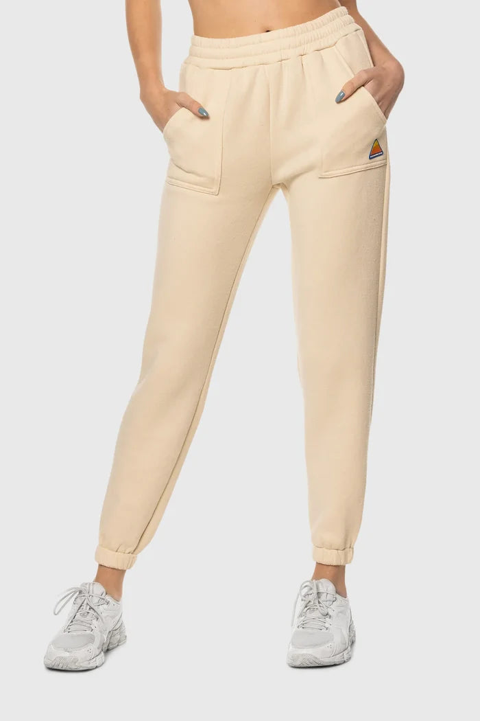 TEAMLTD Ladies Fleece Sweatpants Cream