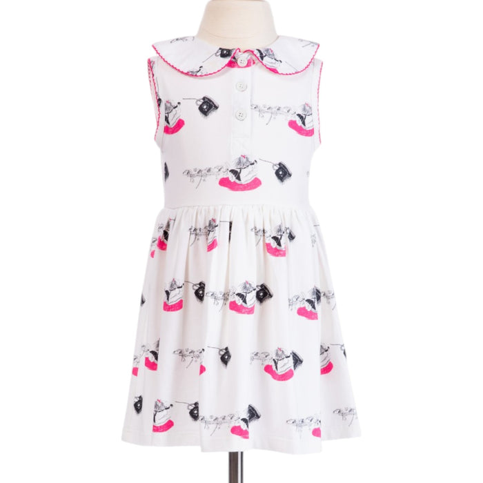 Telephone Print Dress