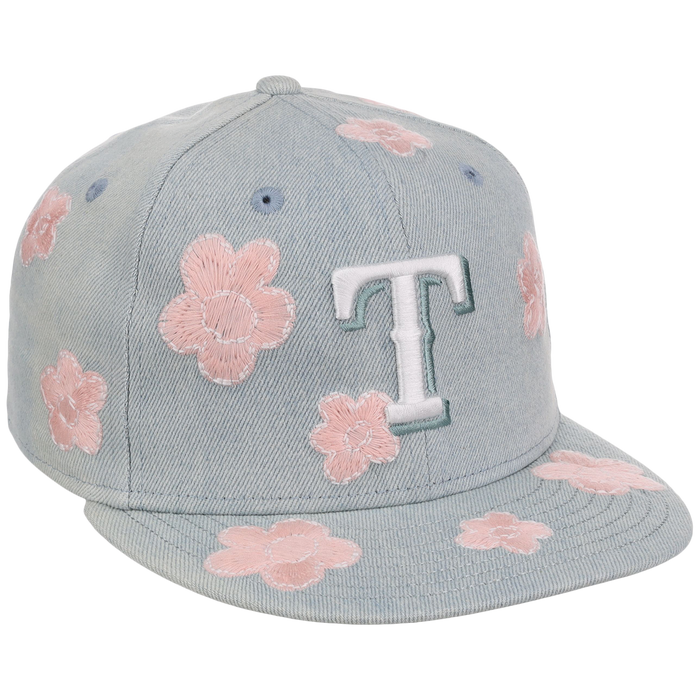 Texas Rangers MLB Denim Flower New Era 59FIFTY