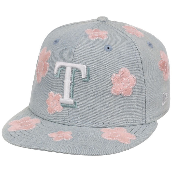 Texas Rangers MLB Denim Flower New Era 59FIFTY