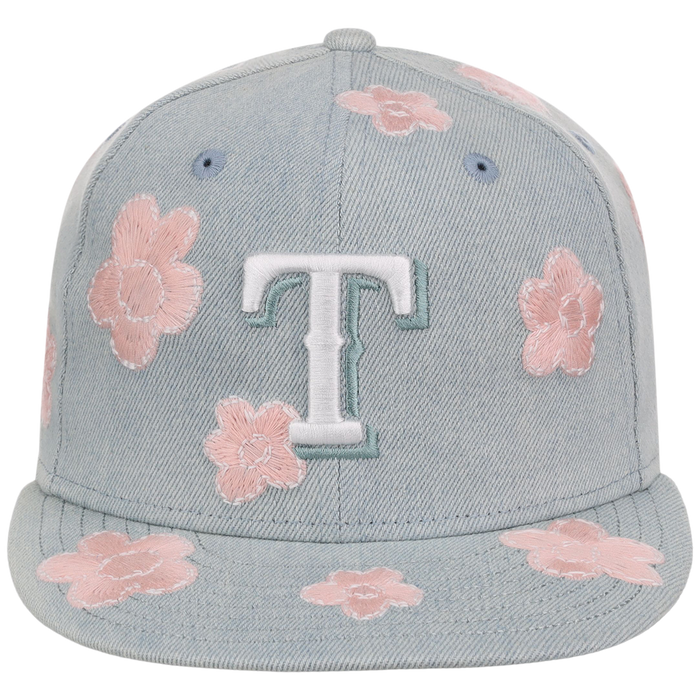 Texas Rangers MLB Denim Flower New Era 59FIFTY