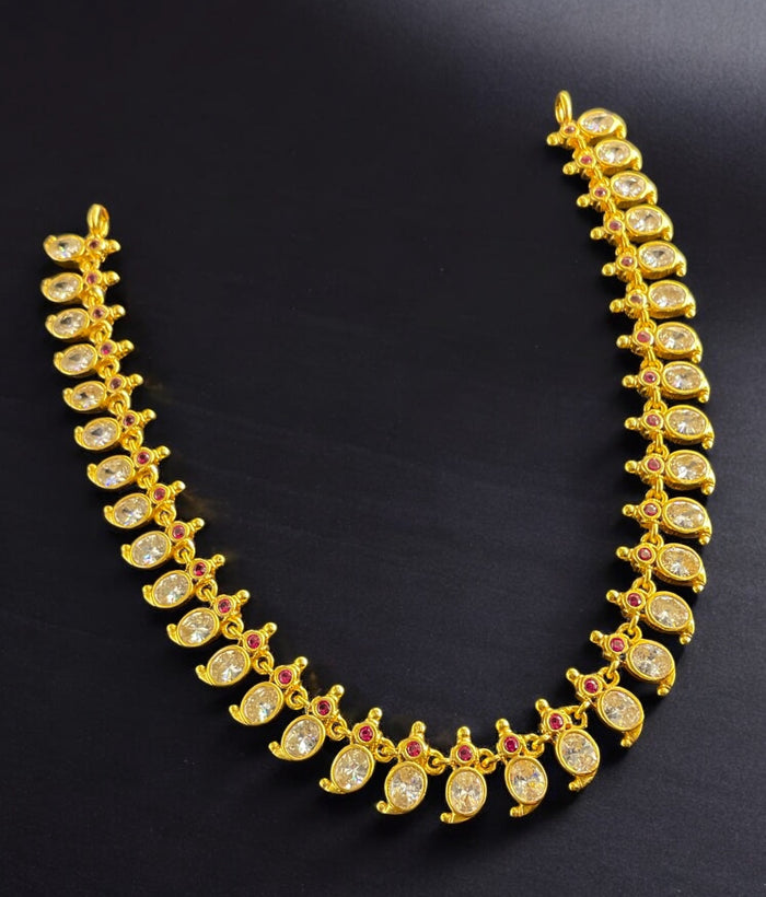 The Shreya Silver Paisley Necklace
