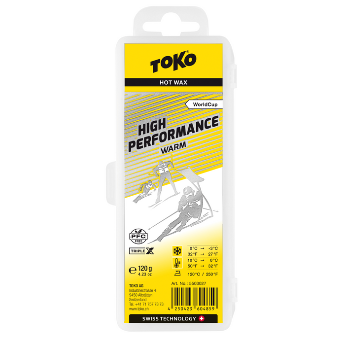 A product picture of the Toko High Performance Warm Paraffin Melt Wax