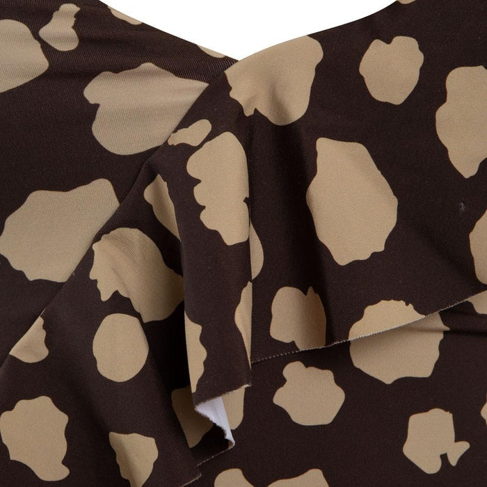 Traje de Baño Strap Ajustable Brown print
