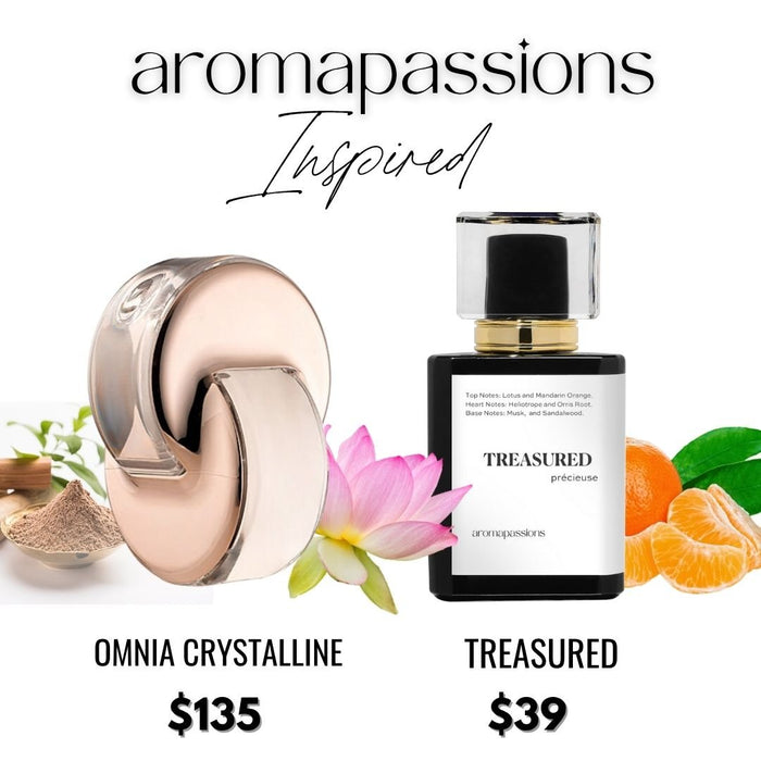 TREASURED | Inspired by BVLGARI OMNIA CRYSTALLINE | Omnia Crystalline Dupe Pheromone Perfume - aromapassions
