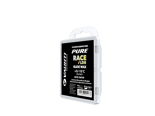 A product picture of the Vauhti RACE NEW SNOW LDR Melt Wax | 45g (5C/-10C)