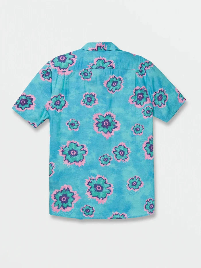 Volcom Mens Medal Petal Short Sleeve Button Up