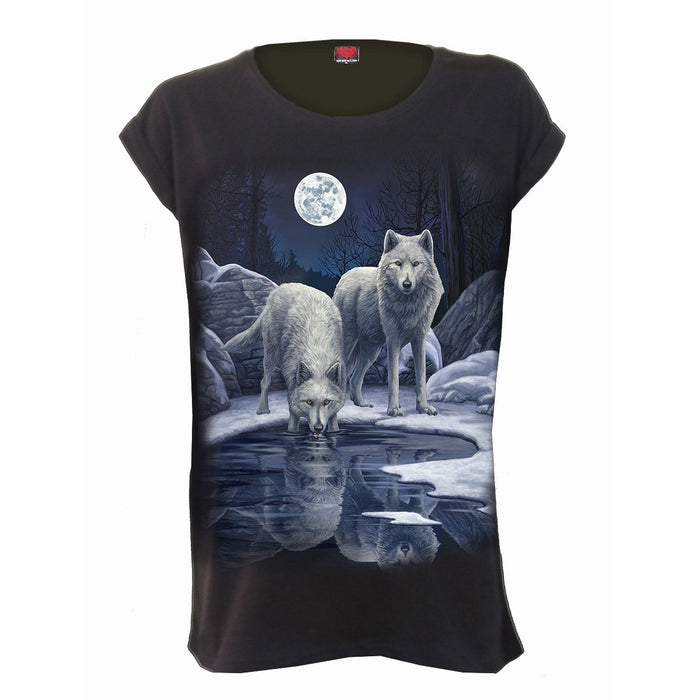 WARRIORS OF WINTER - Turnup Sleeve Loosefit Tee - Spiral USA