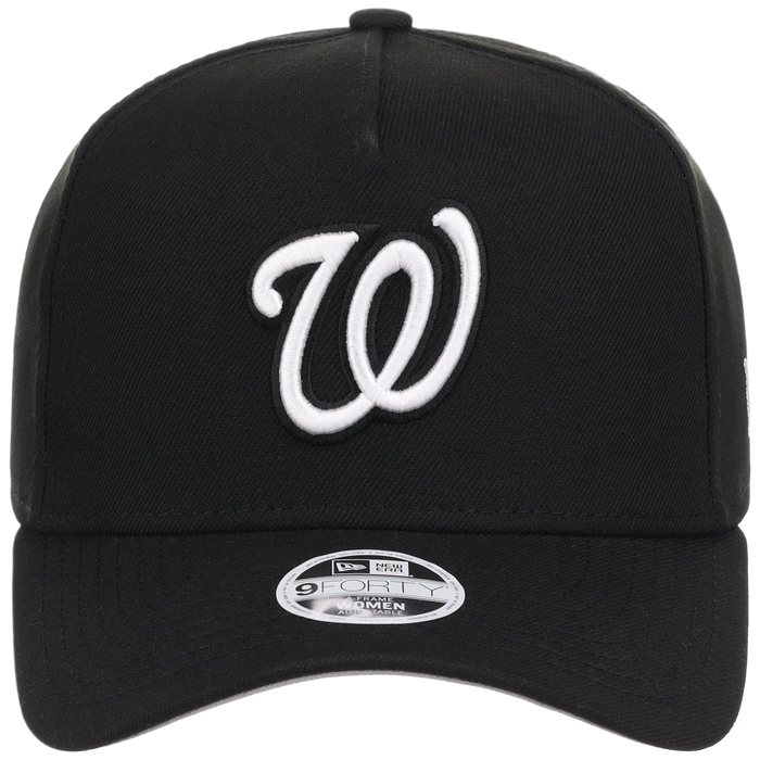 Washington Nationals Women's New Era 9FORTY Black A-Frame