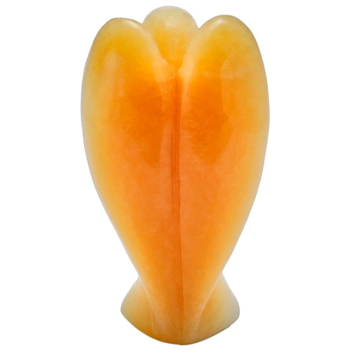 White Whale Yellow Jade Healing Crystal Gemstone Carved Pocket Crystal Guardian Angel Figurines