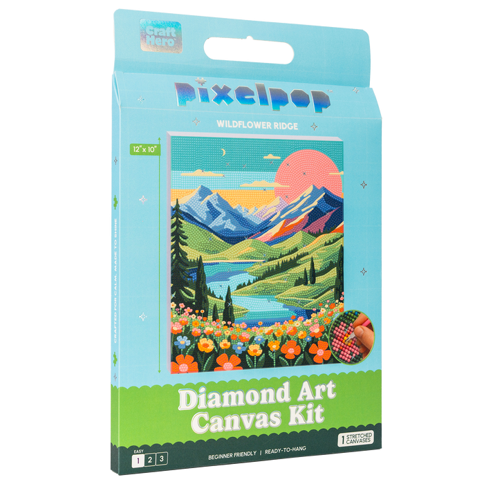 Wildflower Ridge PixelPop™ Diamond Art — Reset Edition