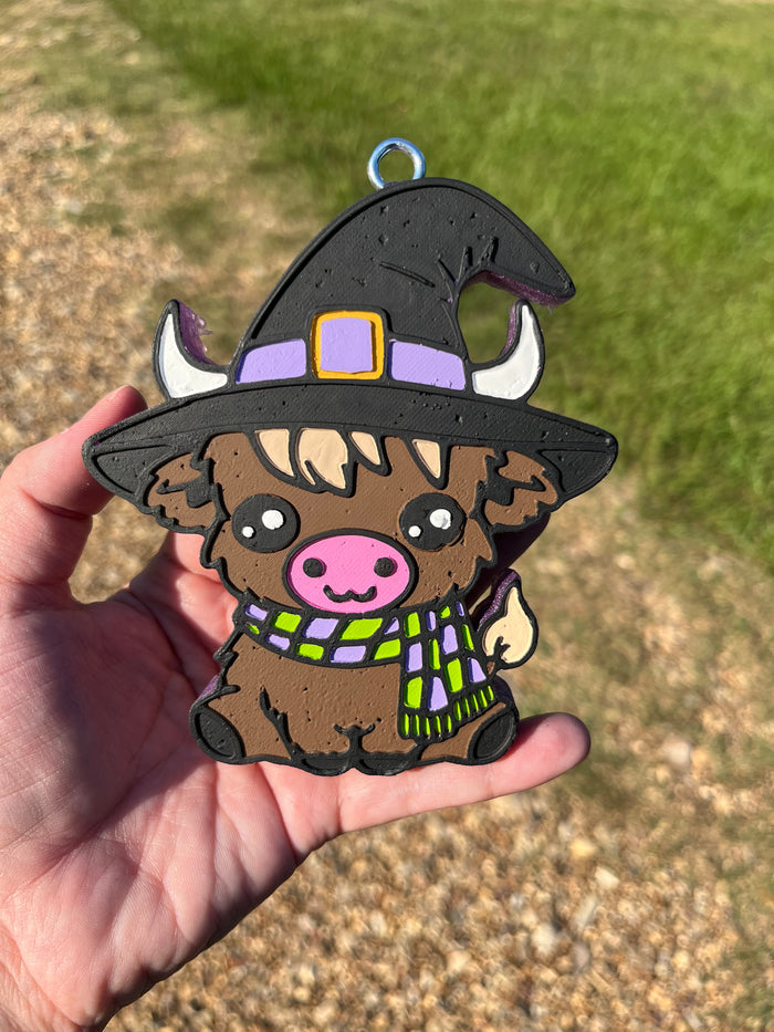 Witchy Highland Cow Freshie