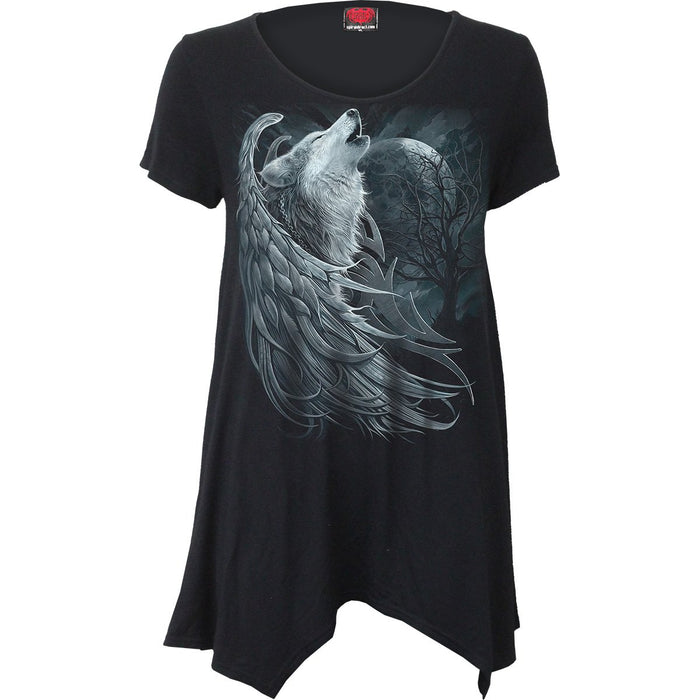WOLF SPIRIT - Smock - Tunic Casual Top - Spiral USA